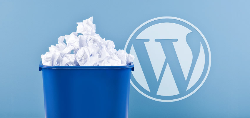 WordPress Papierkorb deaktivieren und leeren